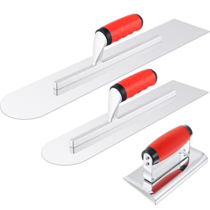Professional Concrete Trowel Set with Edger