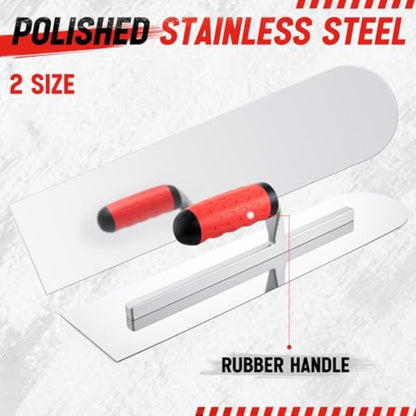 Professional Concrete Trowel Set with Edger