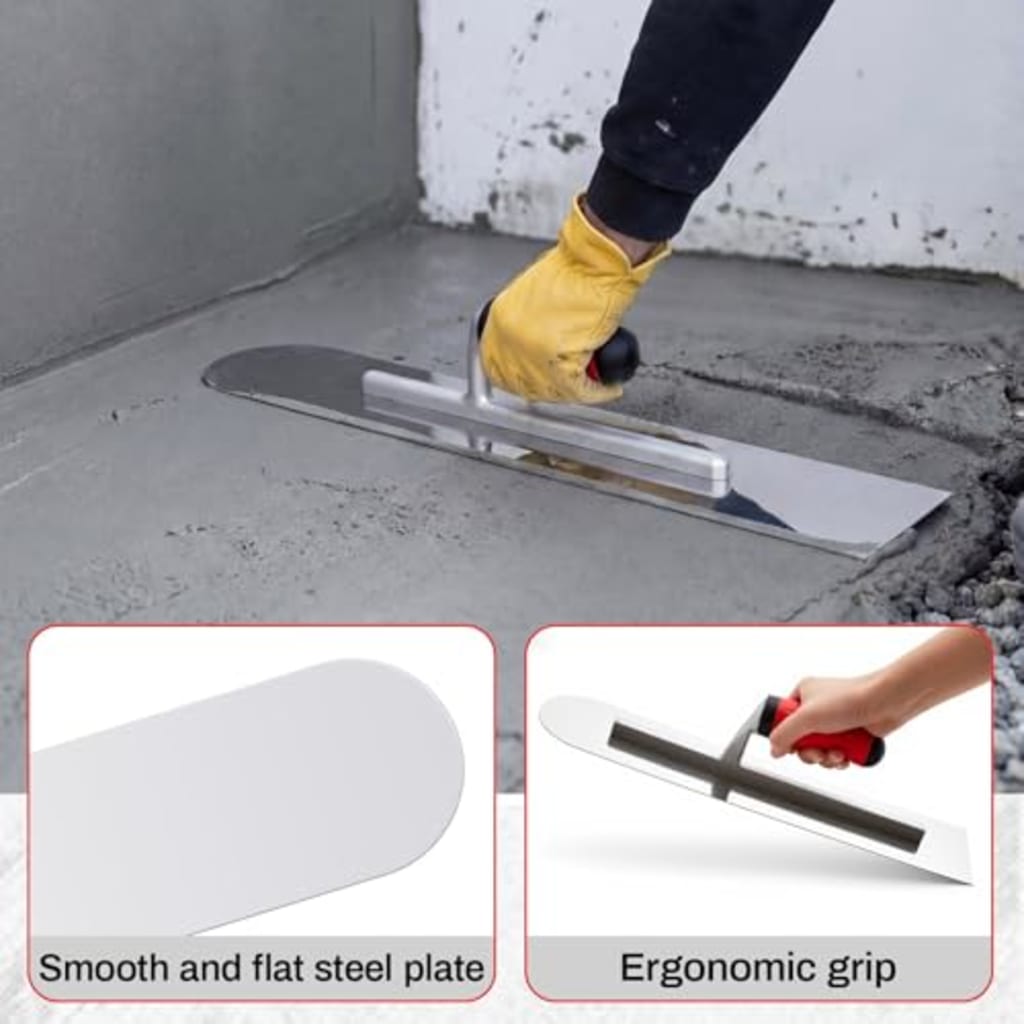 Professional Concrete Trowel Set with Edger