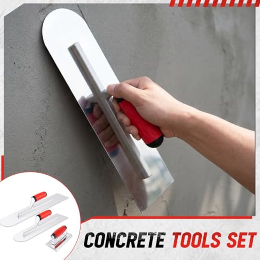 Professional Concrete Trowel Set with Edger