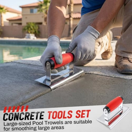 Professional Concrete Trowel Set with Edger