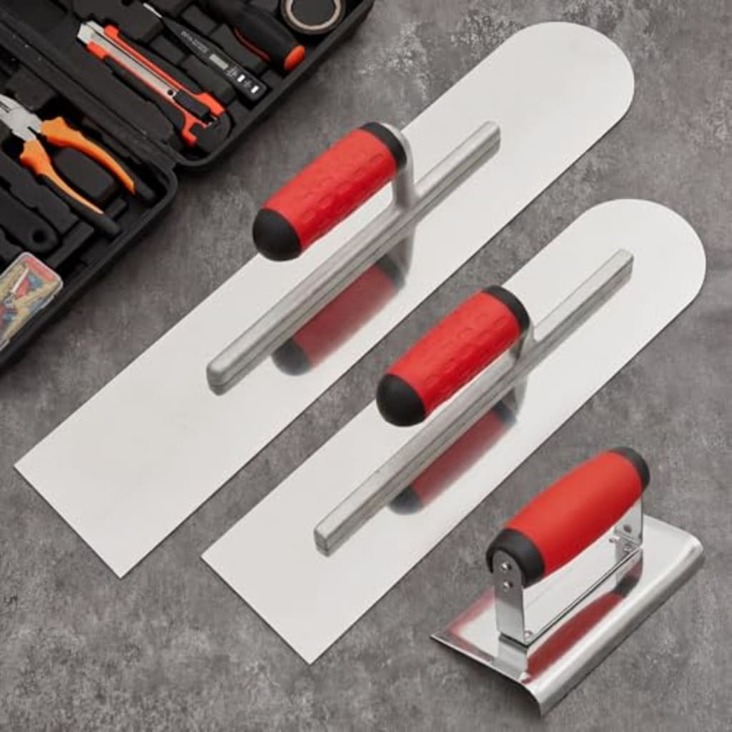 Professional Concrete Trowel Set with Edger